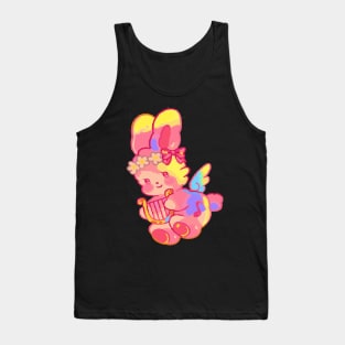 cute little bunny music angel cute baby bunny Tank Top